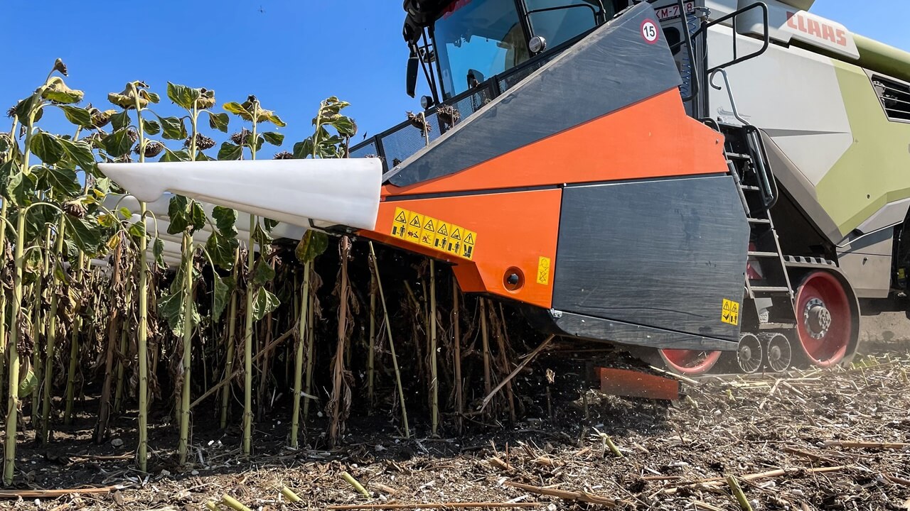 Slunečnicový adaptér SUNMASTER s drcením.